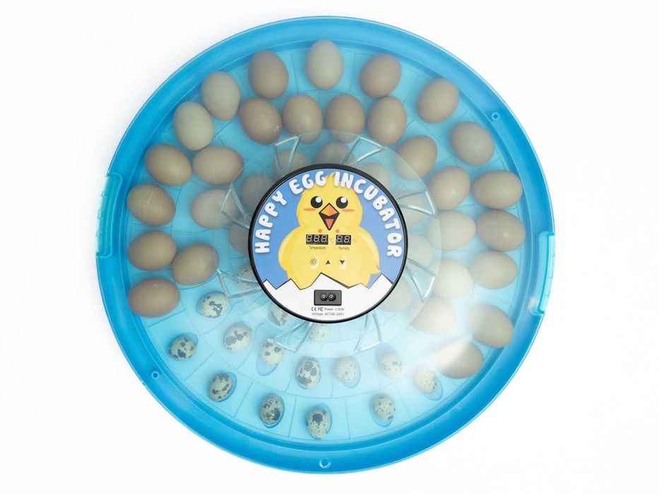 Inkubator AUTOMATYCZNY HAPPY na 52 jaj taca UNIWERSALNA na każde jajko