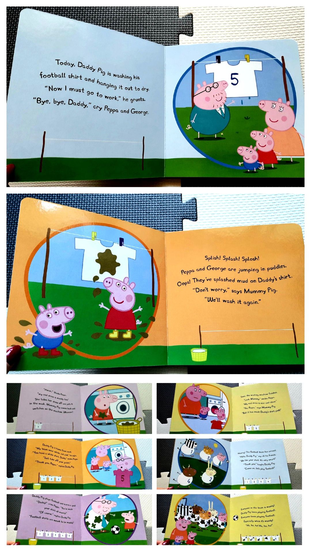 Peppa Pig Peppa's Washing Day książeczka po angielsku świnka
