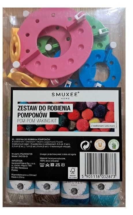 Zestaw do robienia pomponów SMUKEE nowy