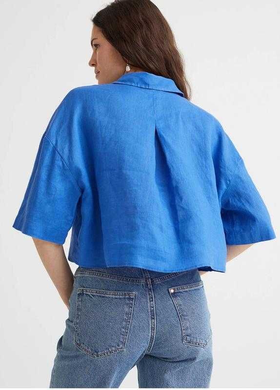 H&M рубашка льняная, блуза