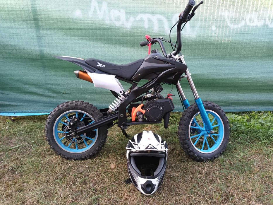 Nowy MINI CROSS MOTOR Spalinowy 50cc  XTR 701 + Kask Aviator