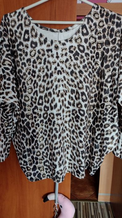 Bluzka xXXL welur panterka
