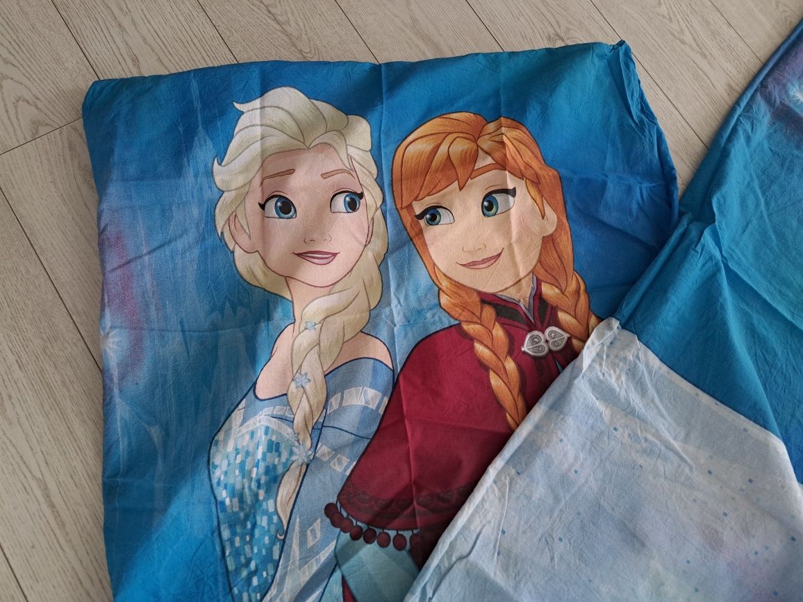 Pościel dla dziewczynki frozen kraina lodu Anna i Elsa 160x200