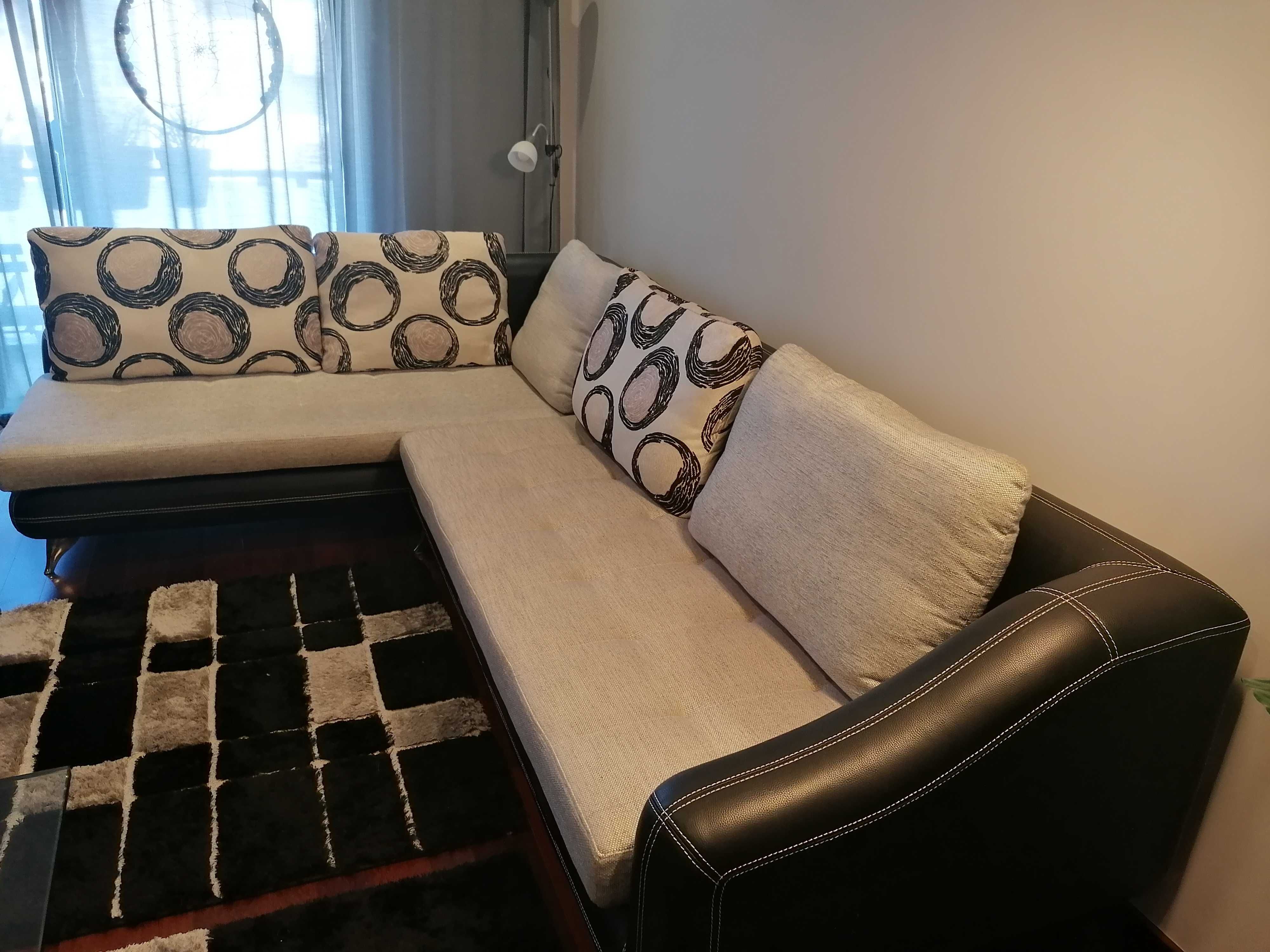Sofá 4 lugares com chaise longue