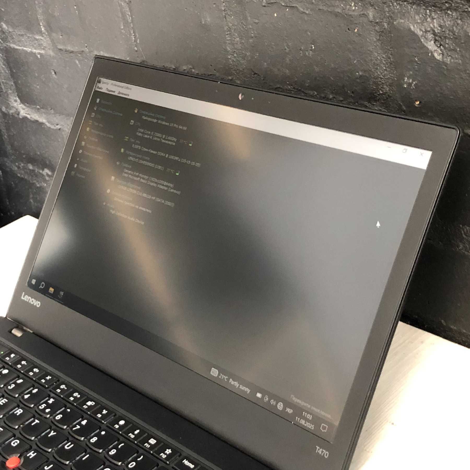 Ноутбук Lenovo ThinkPad T470 i5-7300U 8/128 SSD IPS FHD Б/В | 49 шт