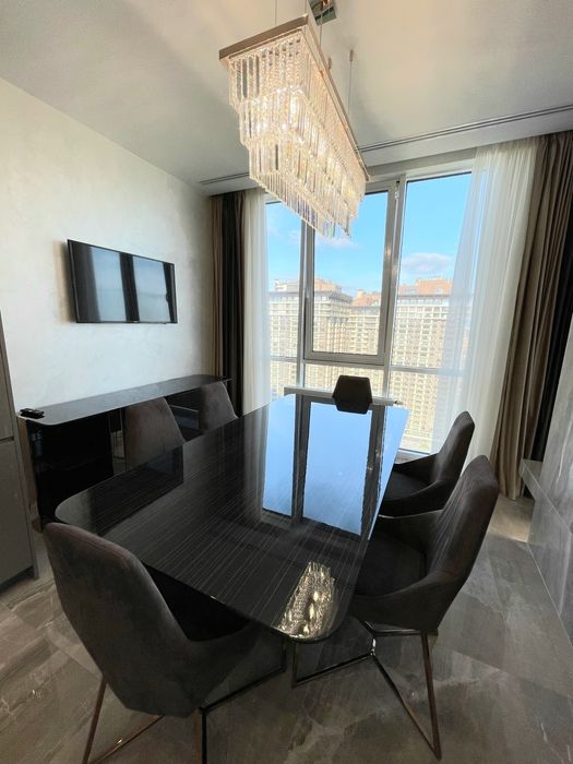 Апартаменты люкс, вид на Днепр с 22эт, панорамные окна!