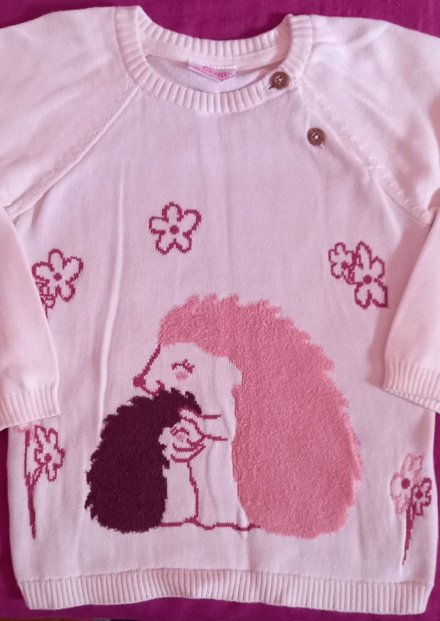 Nowe sliczne sweterki/tuniki dla dziewczynki 98 (do 104)