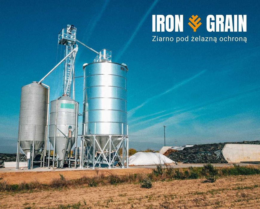 SILOSY zbożowe Lejowe zbiorniki 108 ton IRON GRAIN Polski producent