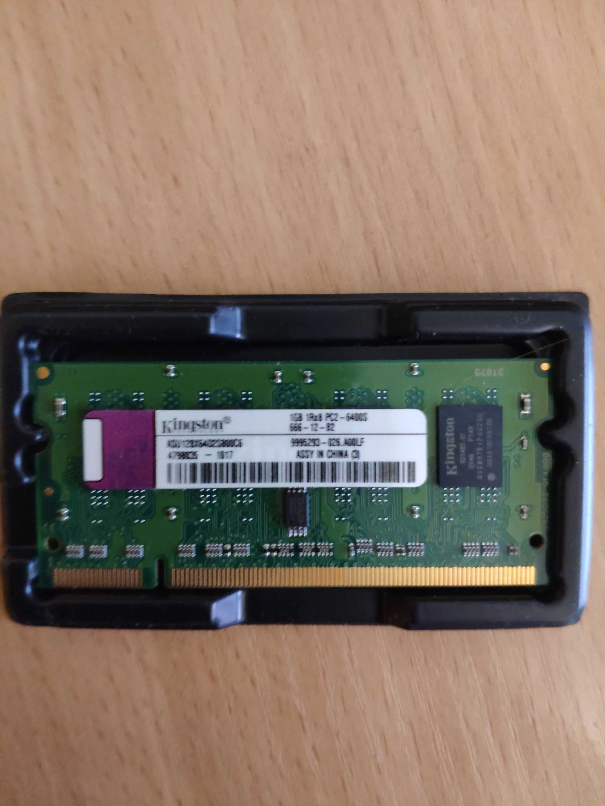 Оперативная  память Kingston для netbook  SO-DIMM DDR 1 GB PC2-6400