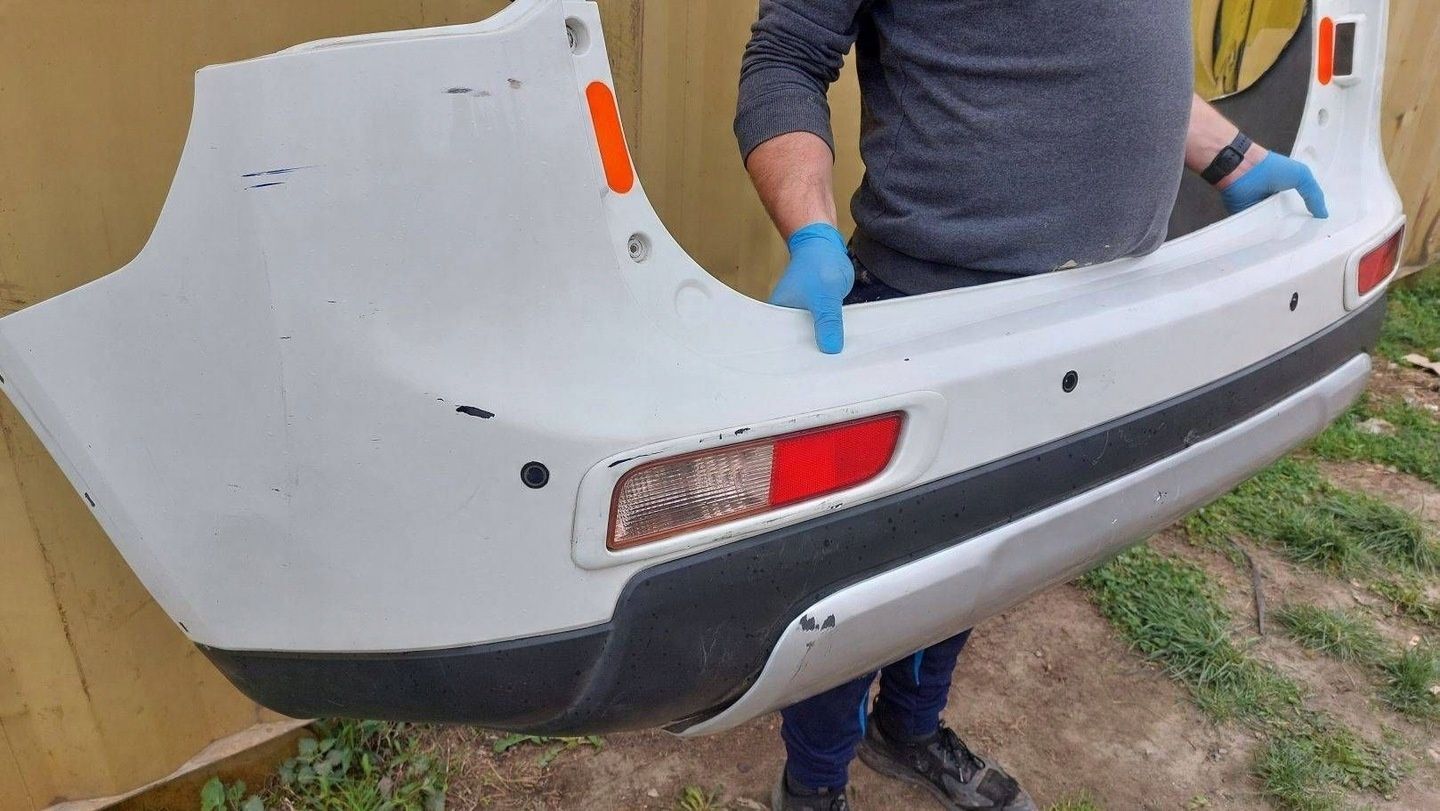 MITSUBISHI OUTLANDER III 2013 - 2015 ZDERZAK TYLNY TYŁ KOMPLETNY PDC