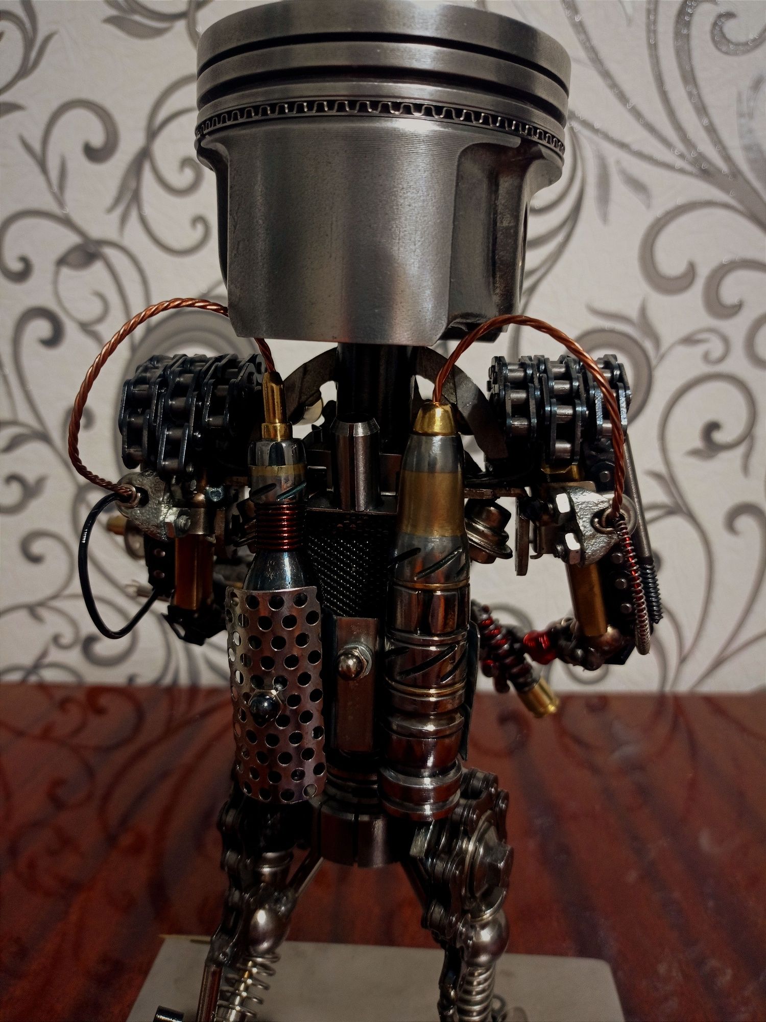 Статуетка з металу стімпанк "IGAR" / Steampunk robot