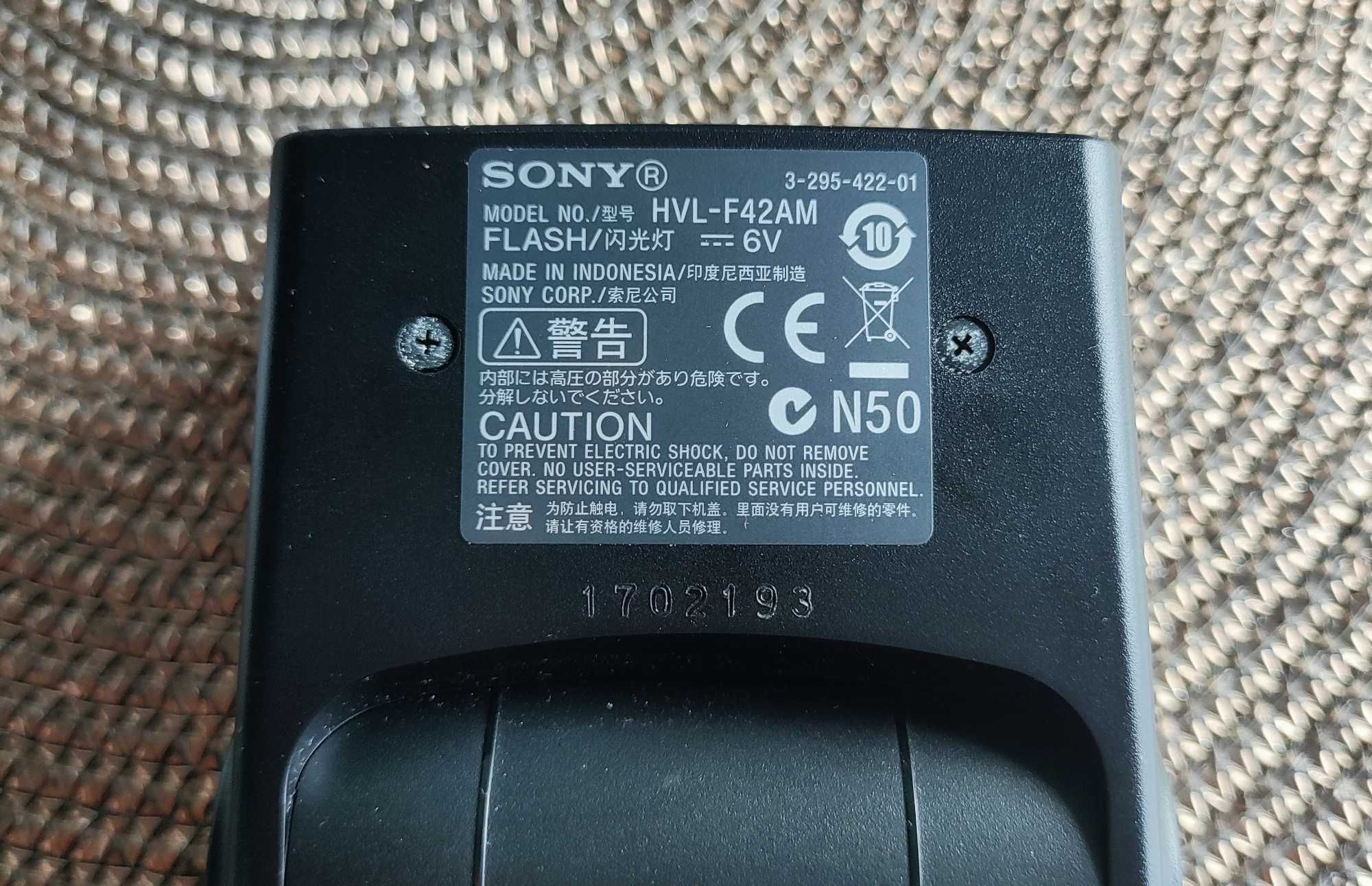 Lampa błyskowa Sony HVL-F42AM ADI TTL + Dyfuzor super stan HVL F42