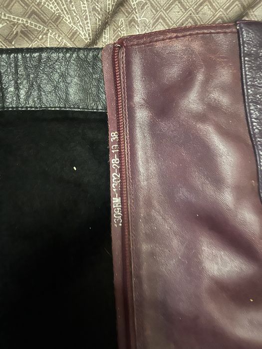 Сапоги зимние натуральная кожа на широкую голень