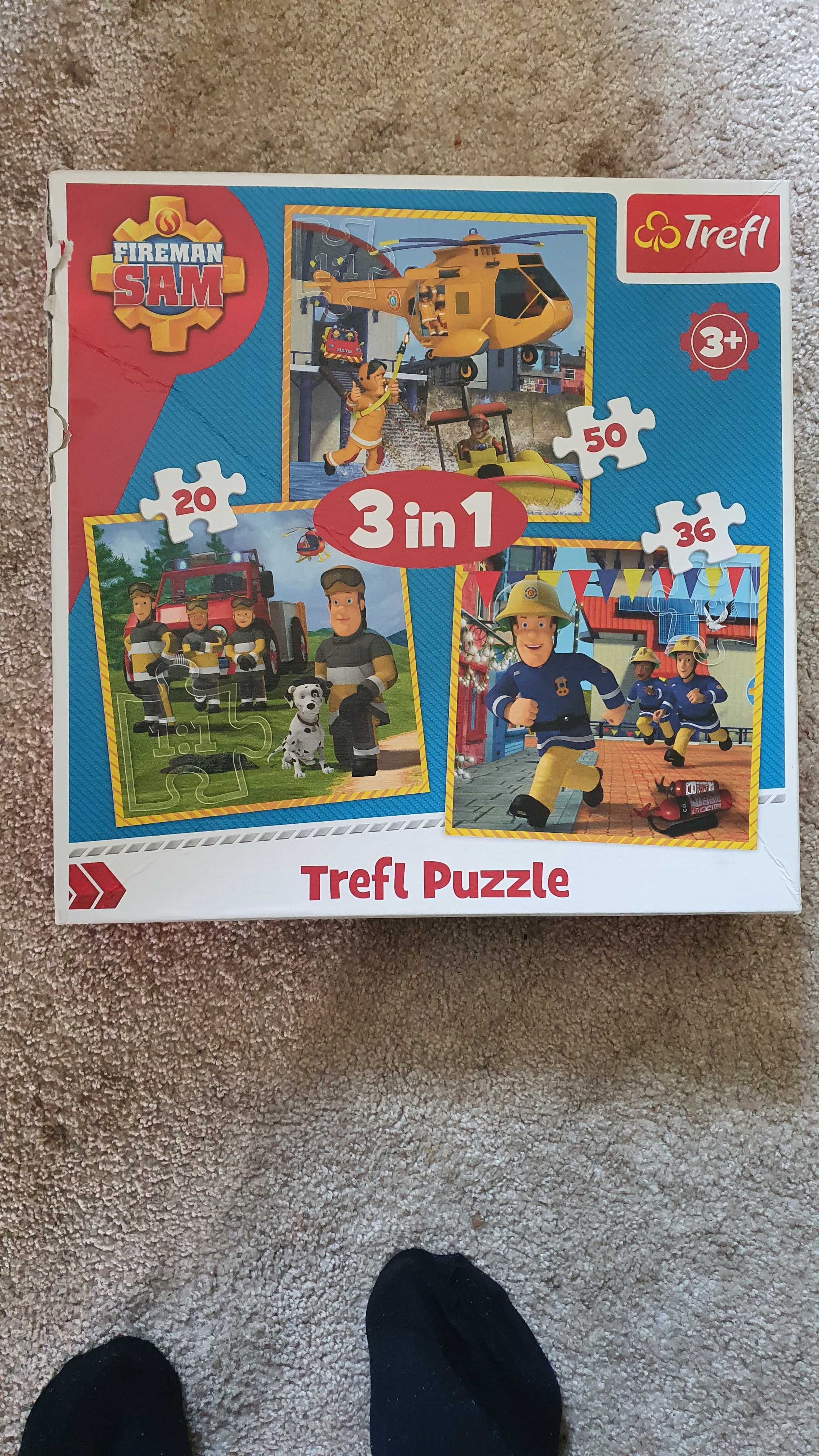 Puzzle 3w1 Strażak Sam Trefl 3 układanki