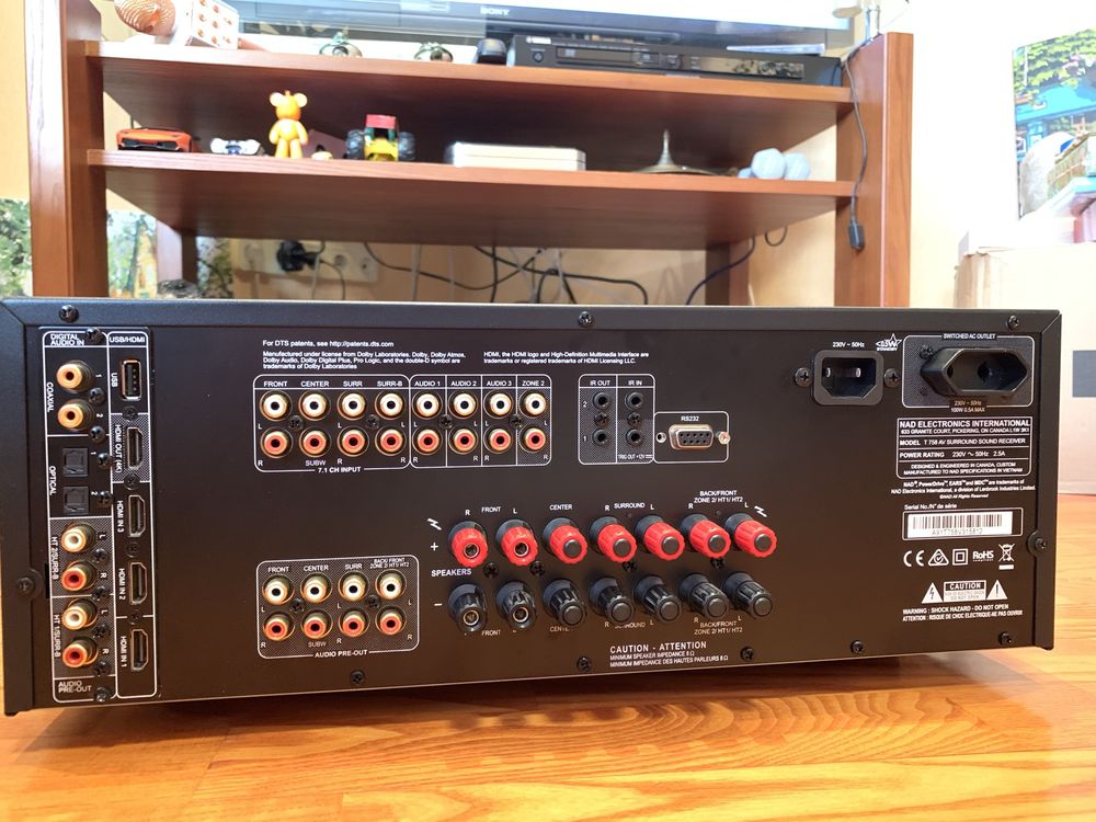 AV ресивер NAD T758 V3,Dolby Atmos,Dirac live,BluOs,4K,wi-fi