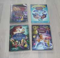 Bajki Disney DVD Śpiąca królewna, Mała Syrenka, Księżniczka i Żaba