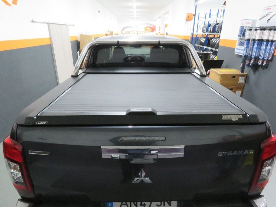 Cobertura Roll Cover Mitsubishi L200 + Cabine Dupla em preto matte