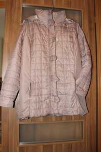 XL kurtka pikowana przejściowa jesienna wiosenna kaptur jak nowa