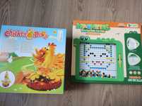 2 Gry dla 3 latka (chicken drop + tablica magnetyczna)