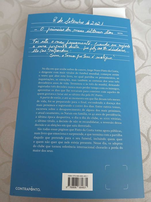 Livro "Azul Até ao Fim"
