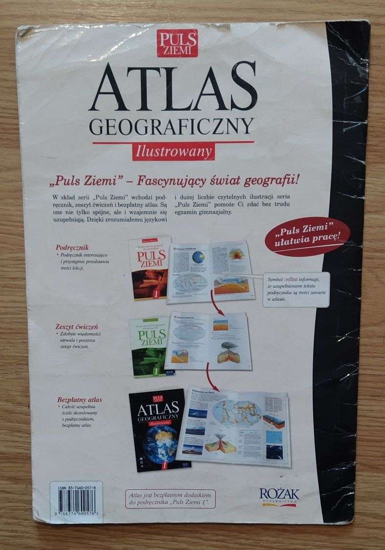 Atlas geograficzny ilustrowany Puls Ziemi 1 Wydawnictwo Rożak