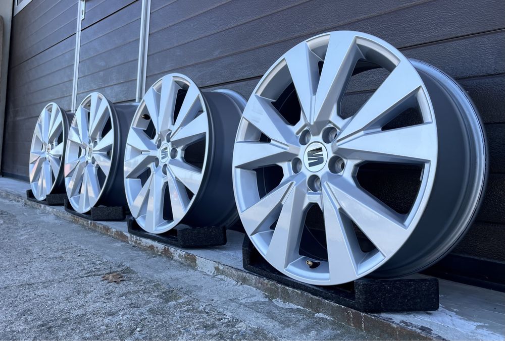 4x felgi aluminiowe 5x100 r17 et48 6,5J Alufelgi Oryginał Seat 17”