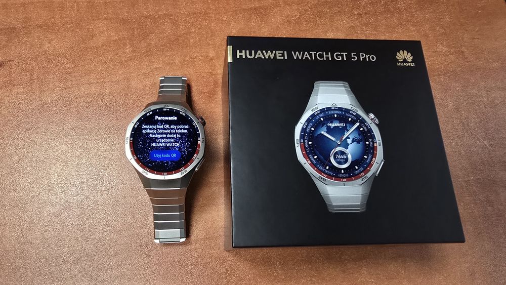 Huawei Watch GT 5 Pro Elite 46mm srebrny, jak nowy, gwarancja