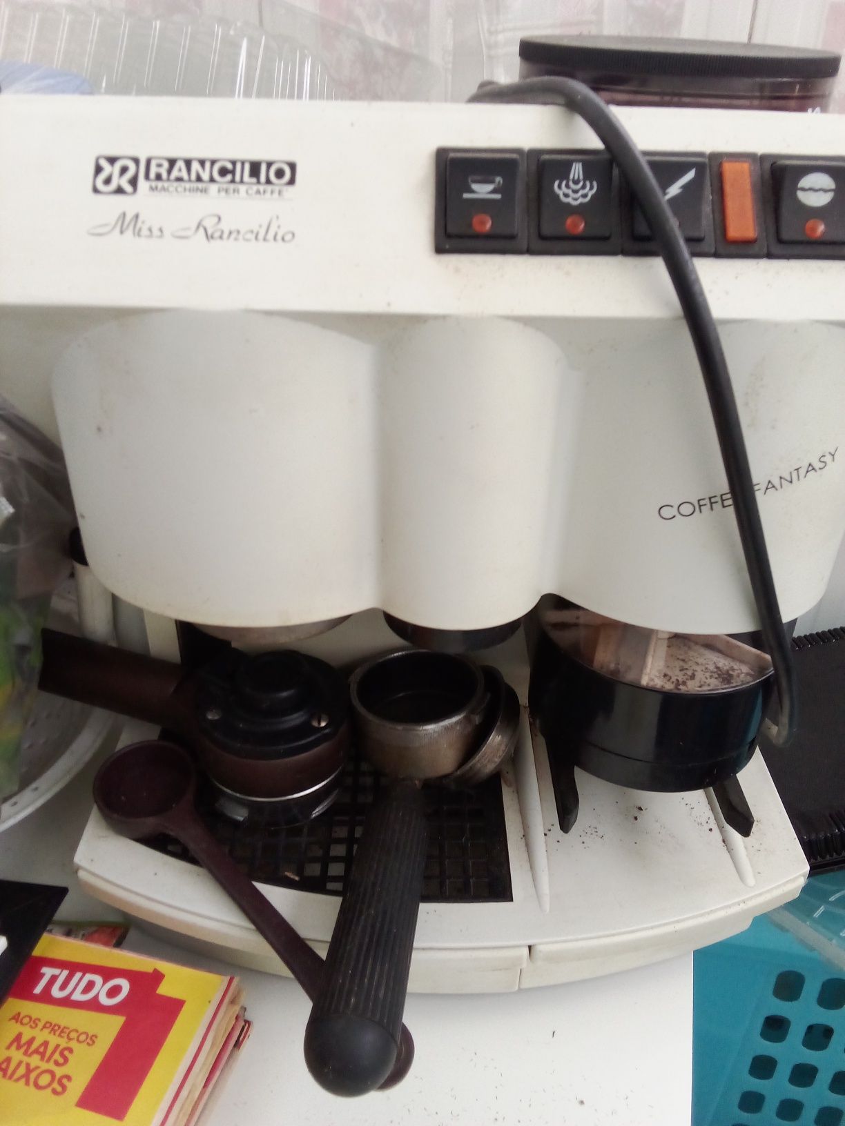 Máquina de café usada