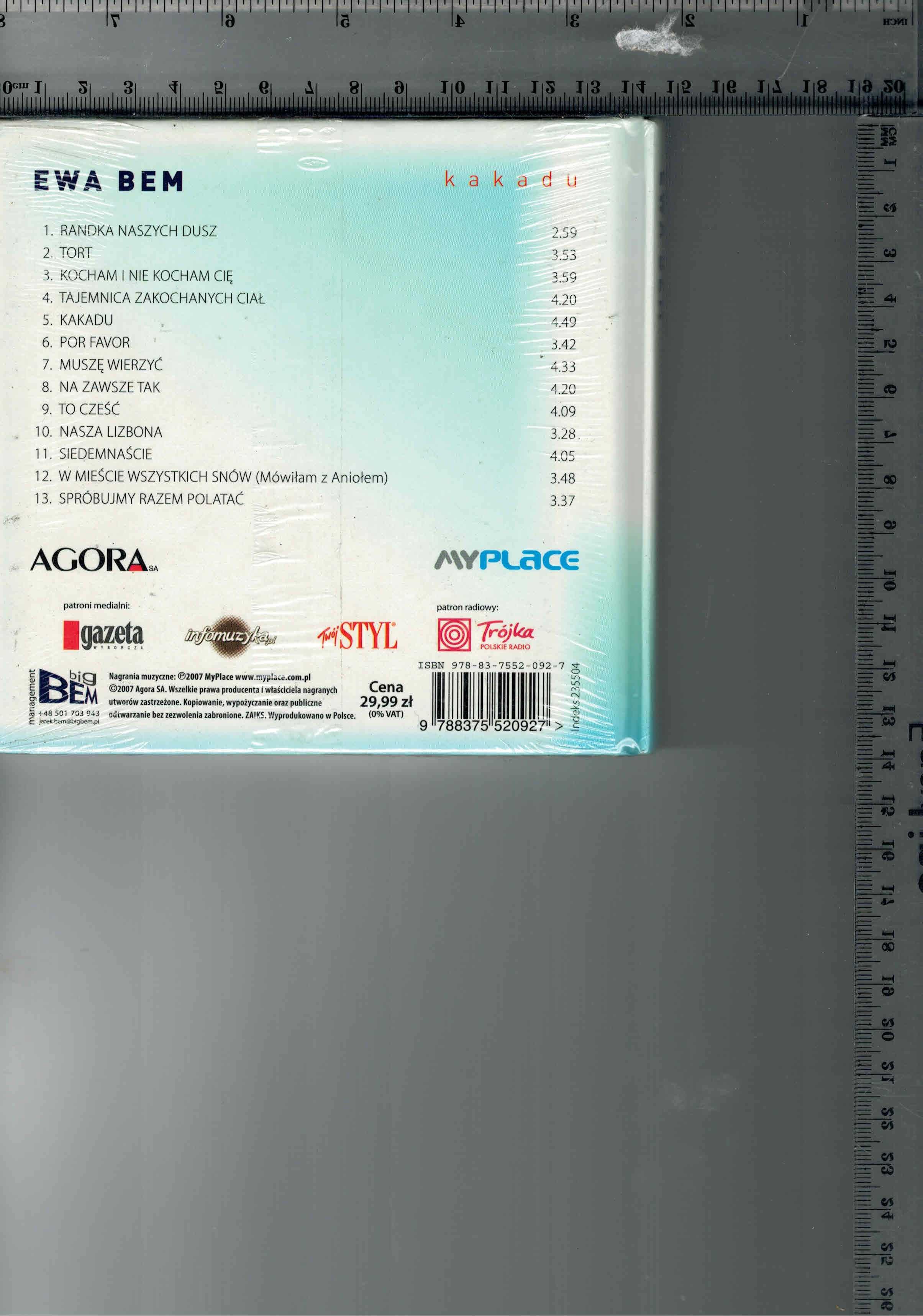 Kakadu Ewa Bem CD