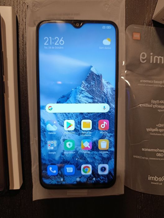 Telemóvel Xiaomi Redmi 9,, 4Gb + 64Gb