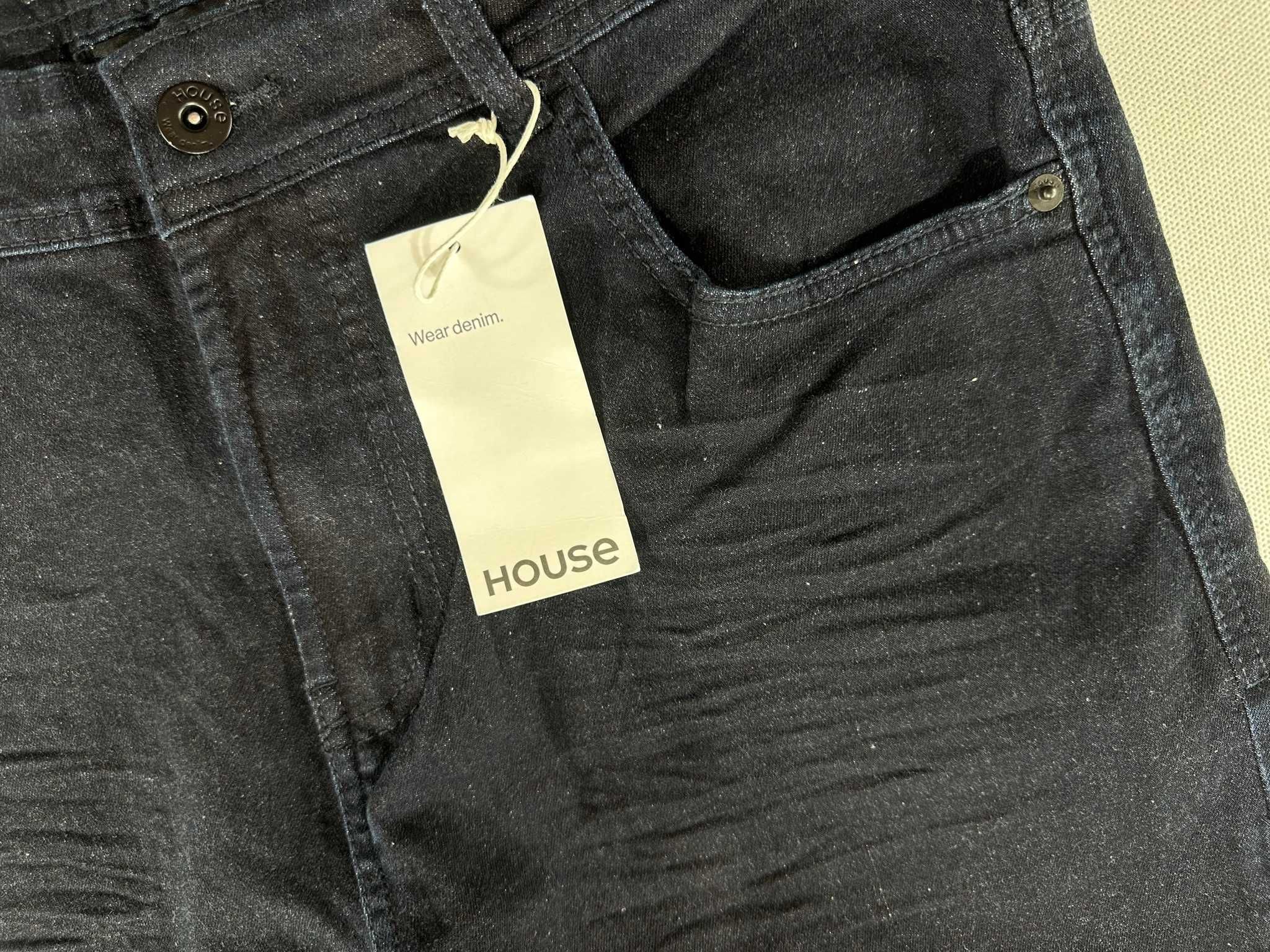 HOUSE jeans slim fit ciemnogranatowe W32L32 86cm