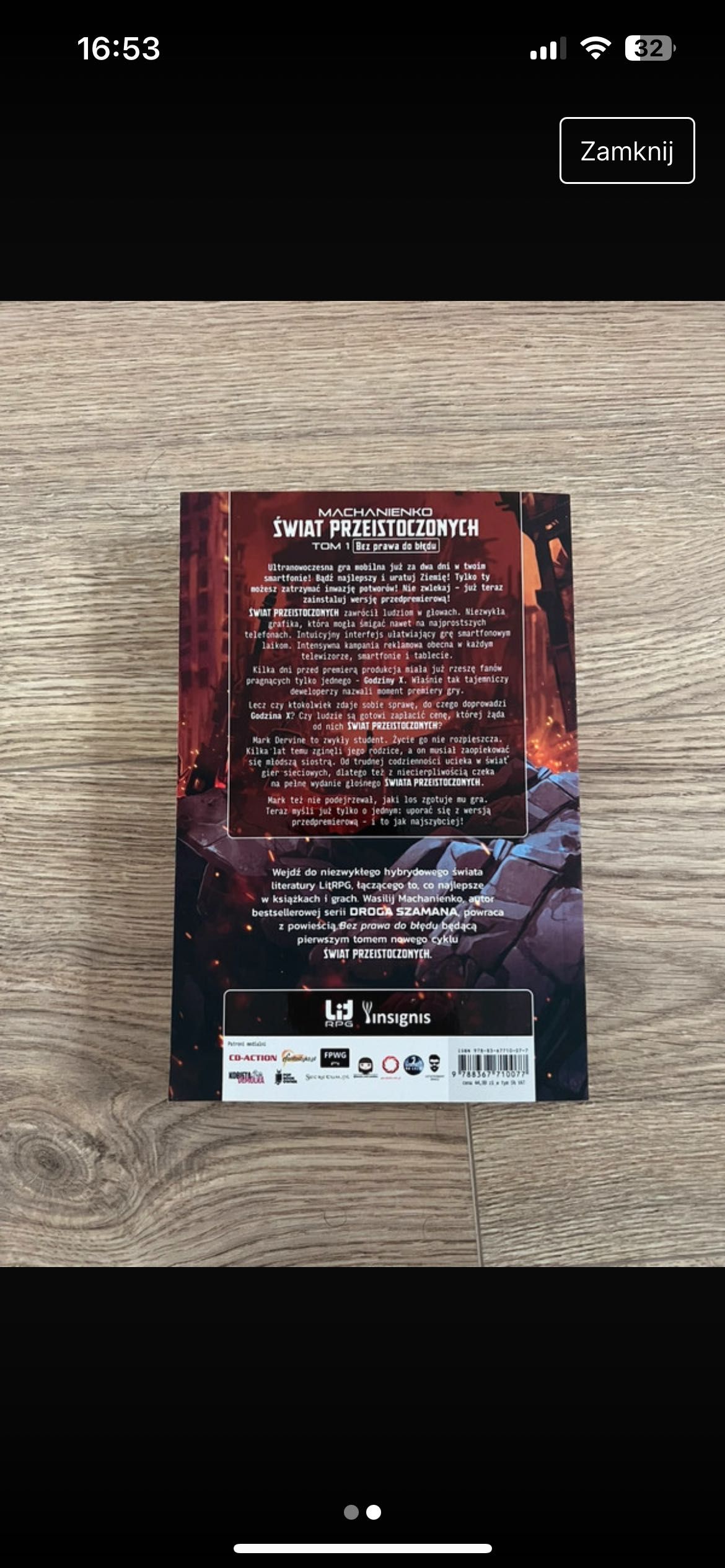 Książka LitRPG - Świat przeistoczonych