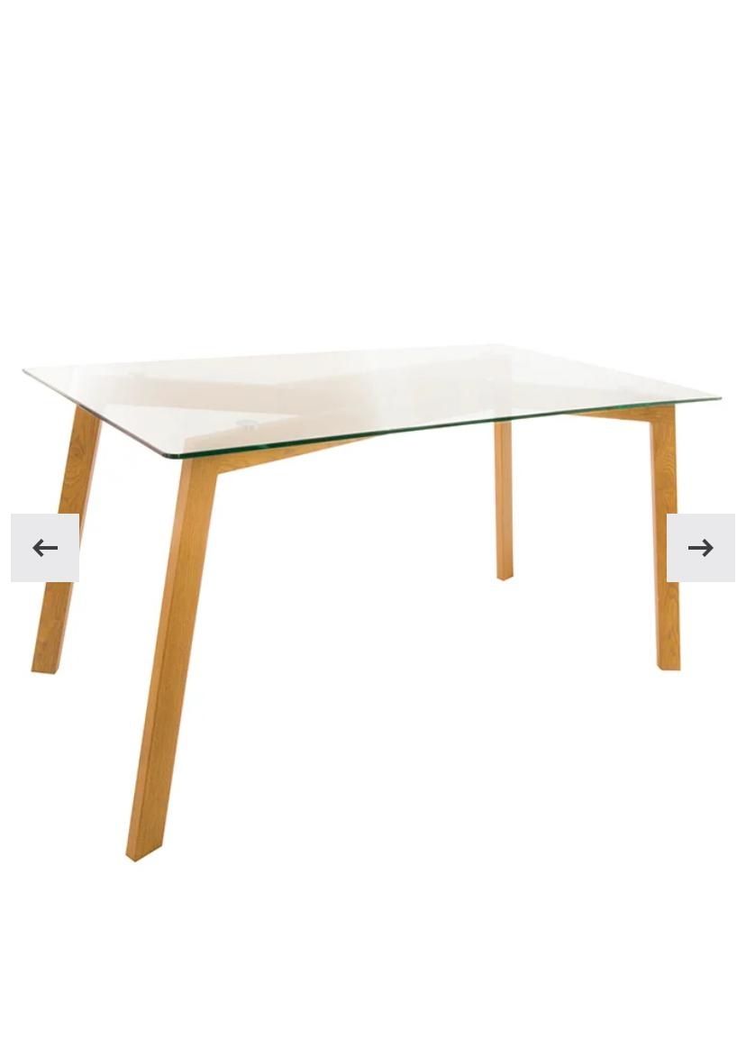 Mesa em vidro temperado 75 altura 80 largura e 1.50 de comprimento
