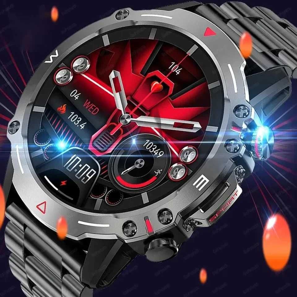 Smartwatch HK87 telefon BT 1,43 AMOLED 466x466 menu  PL