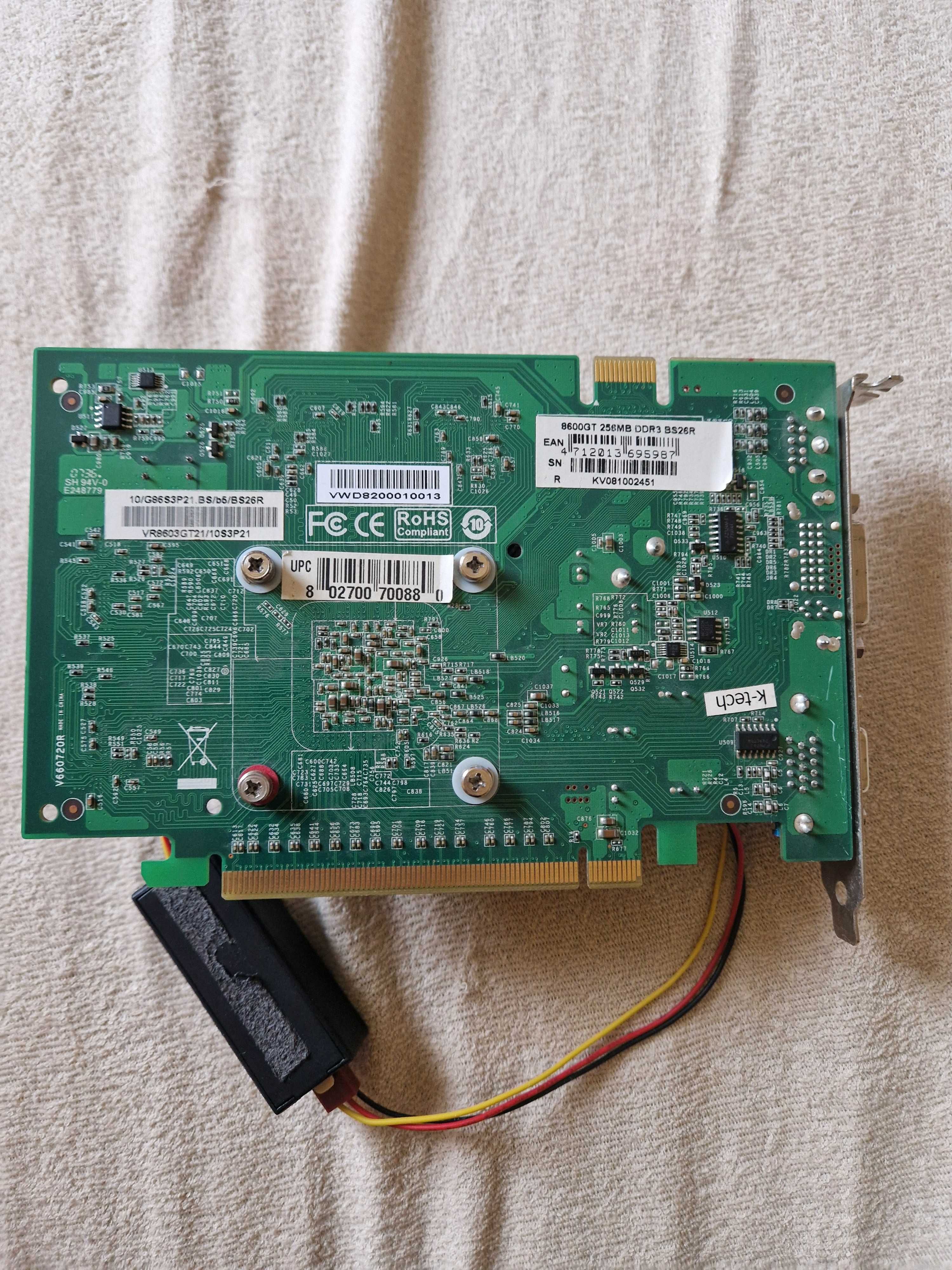 Karta graficzna Geforce 8600GT PCIe 256MB DDR3