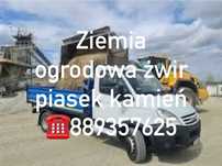 Żwir piasek kamien ziemia ogrodow każda ilość