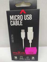 Kabel USB - microUSB typ B MAXLIFE 1 m  Lombard Krosno