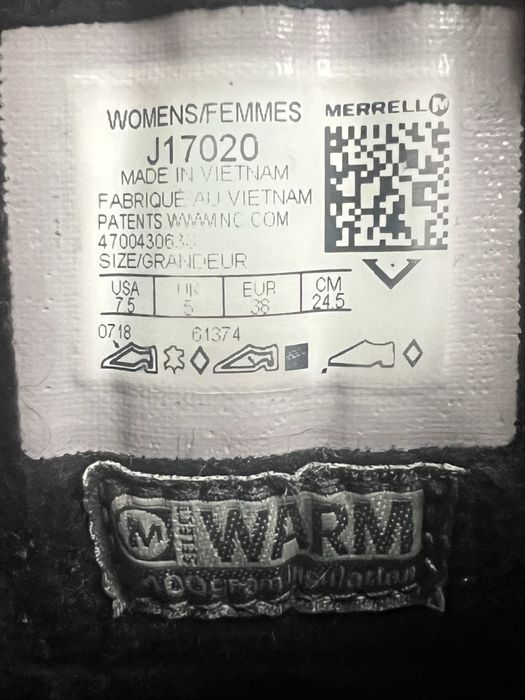 Жіночі оригінальні черевики Merrell 38 розмір оригінал