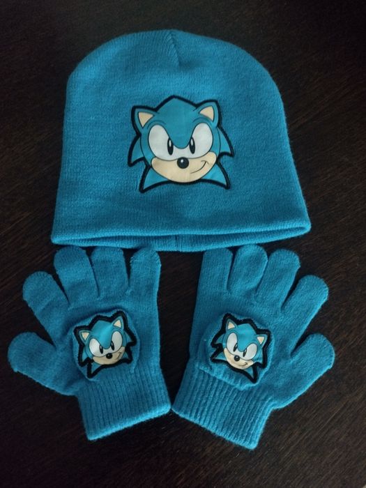 Zestaw czapka i rękawiczki Sonic