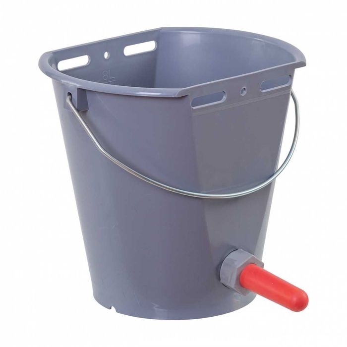 Wiadro do pojenia cieląt kompletne, 8 l.Wiadro laktacyjne dla cieląt