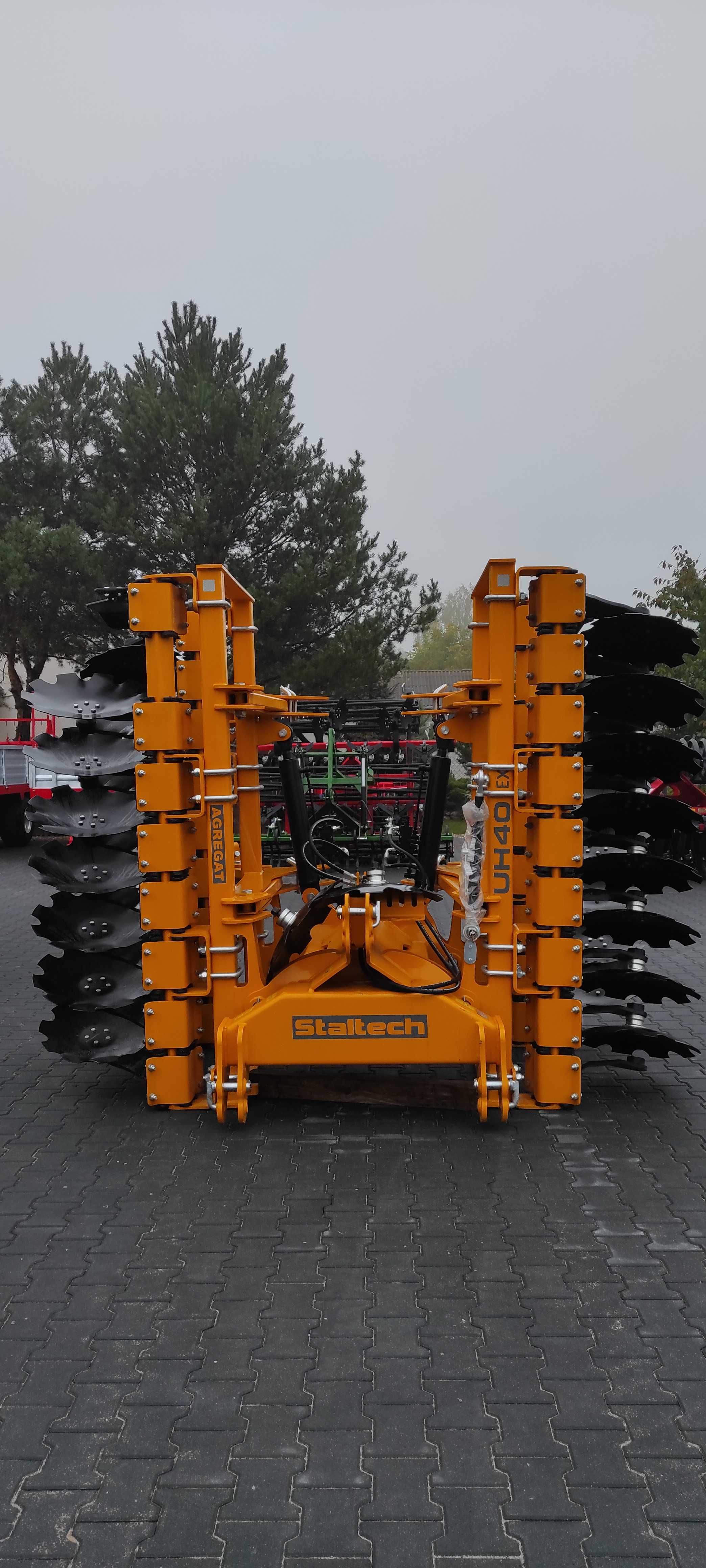 Wyprzedaż!! Brona Hydrauliczna 4m 560mm wał rurowy 500 STALTECH UH40EX