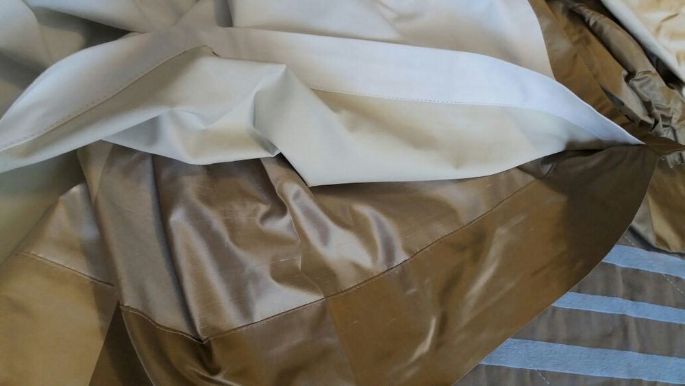 Cortinado grande novo seda selvagem com BLACK OUT 2,40x1,90 cm