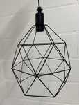 Candeeiro metalico preto ikea