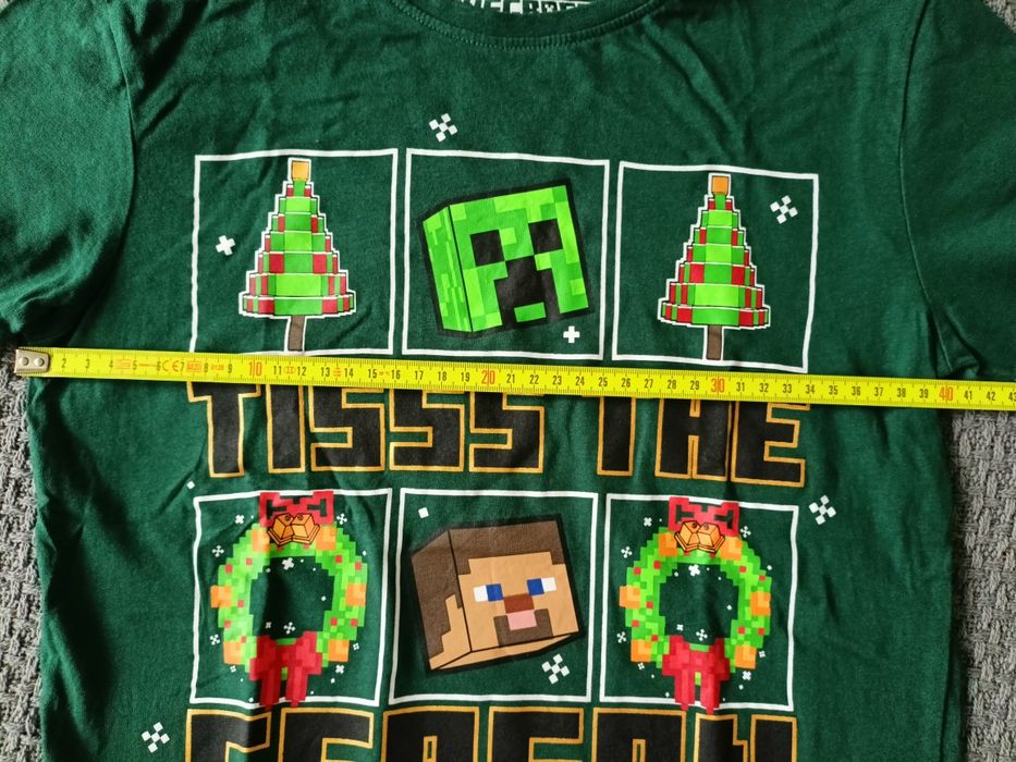 Jak nowa koszulka świateczna Minecraft, rozm 146