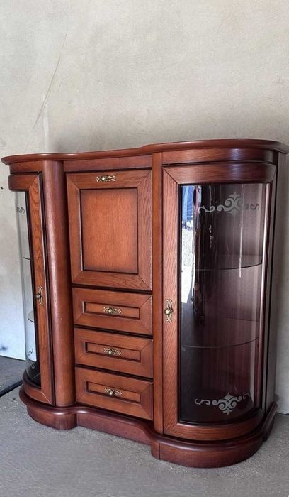 Piękna stylowa witryna serwantka MEBIN stan idealny ! Dowóz