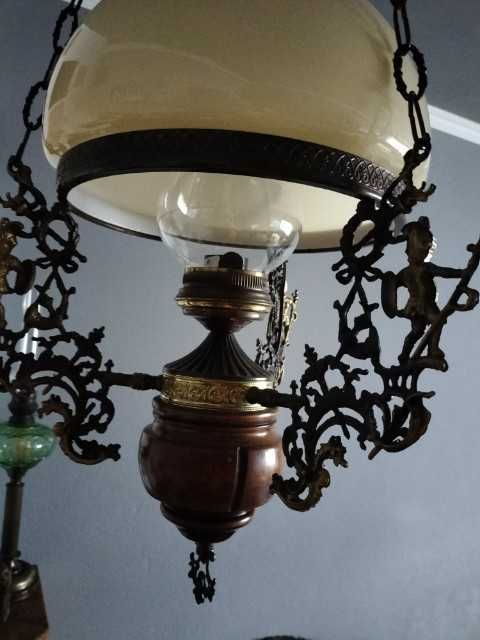 Lampa wisząca naftowa