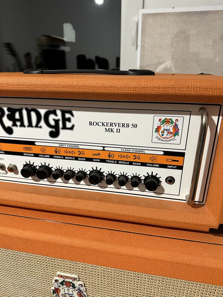 Orange Rockerverb 50 mk2 - lampa England marshall mesa