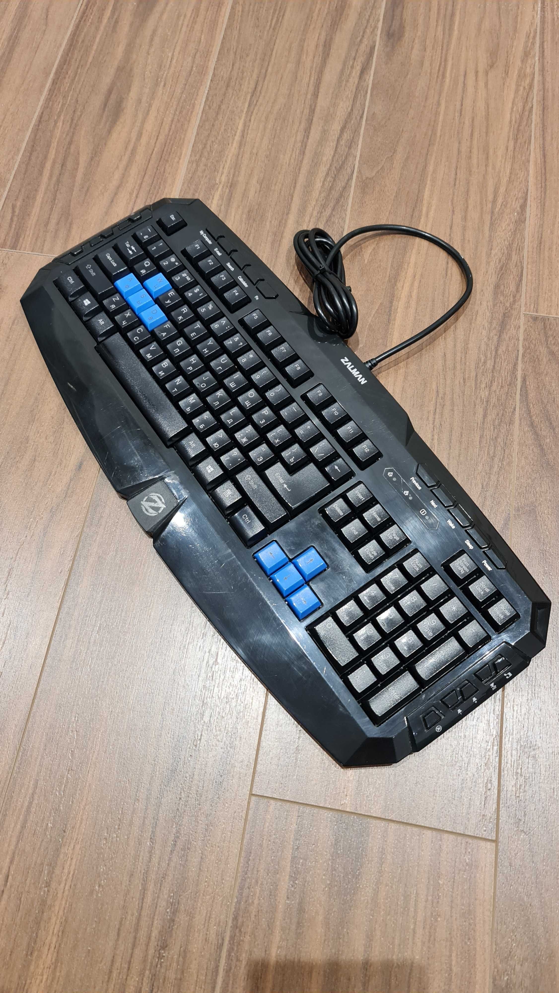Mультимедійна Клаіатура Zalman ZM-K300M USB чорного кольору