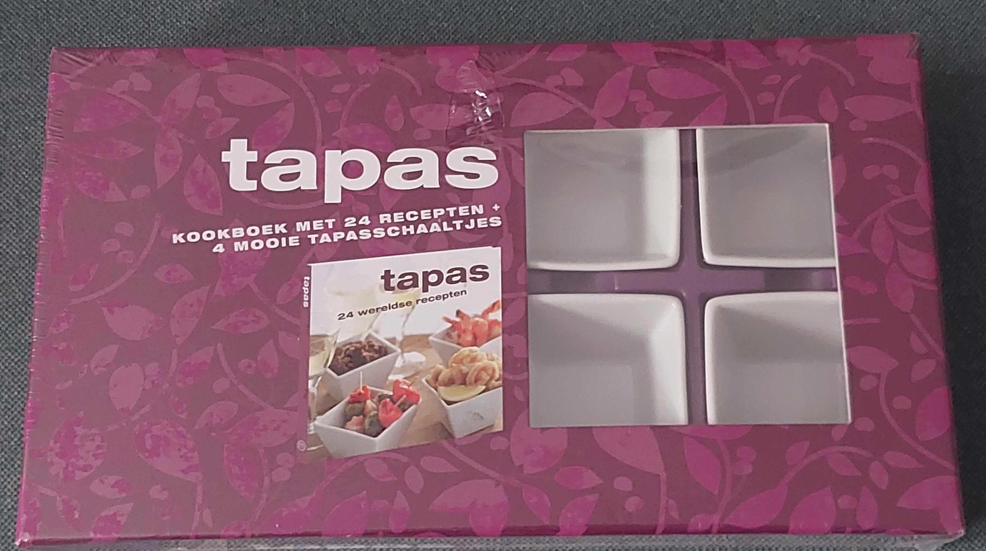 Salaterki na tapas miseczki półmiski + książka kucharska