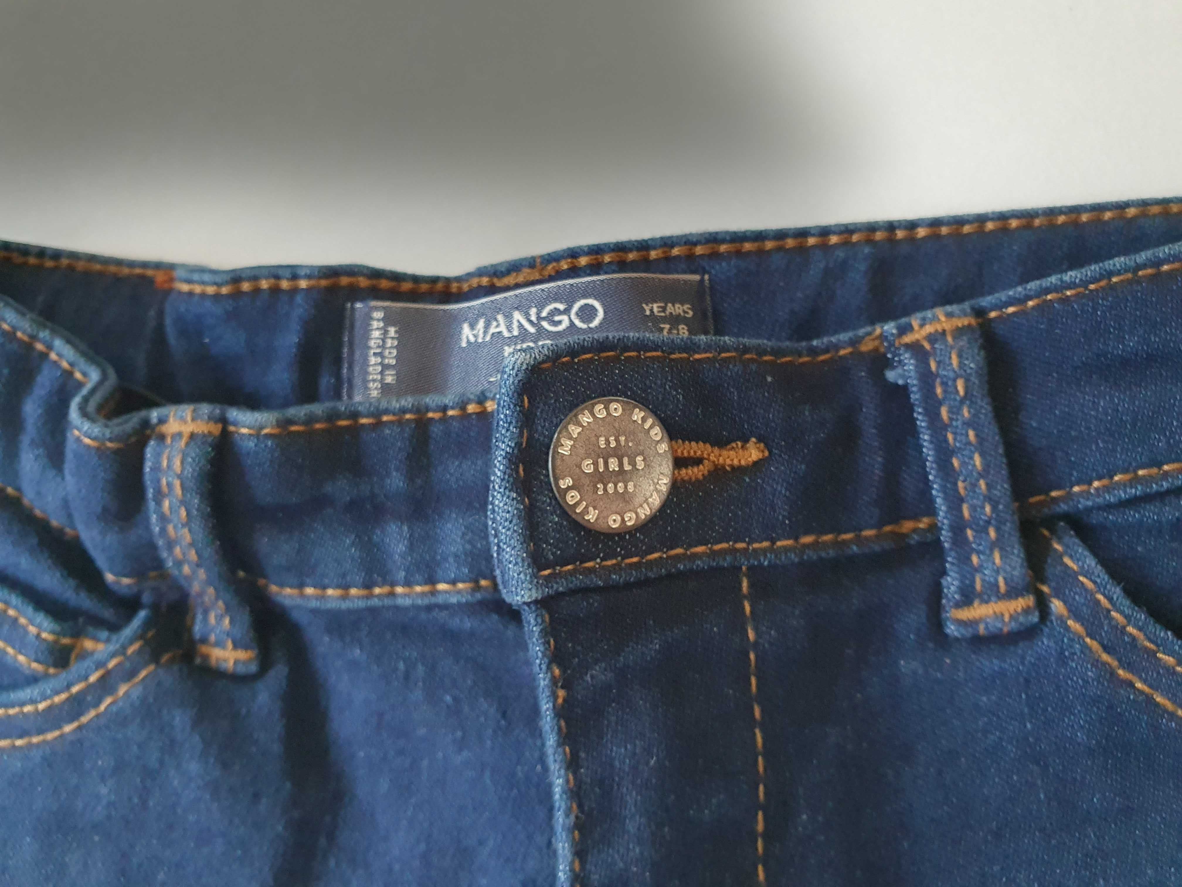 Spodenki jeansowe dziewczęce MANGO 128 cm (7/8 lat) jak Nowe
